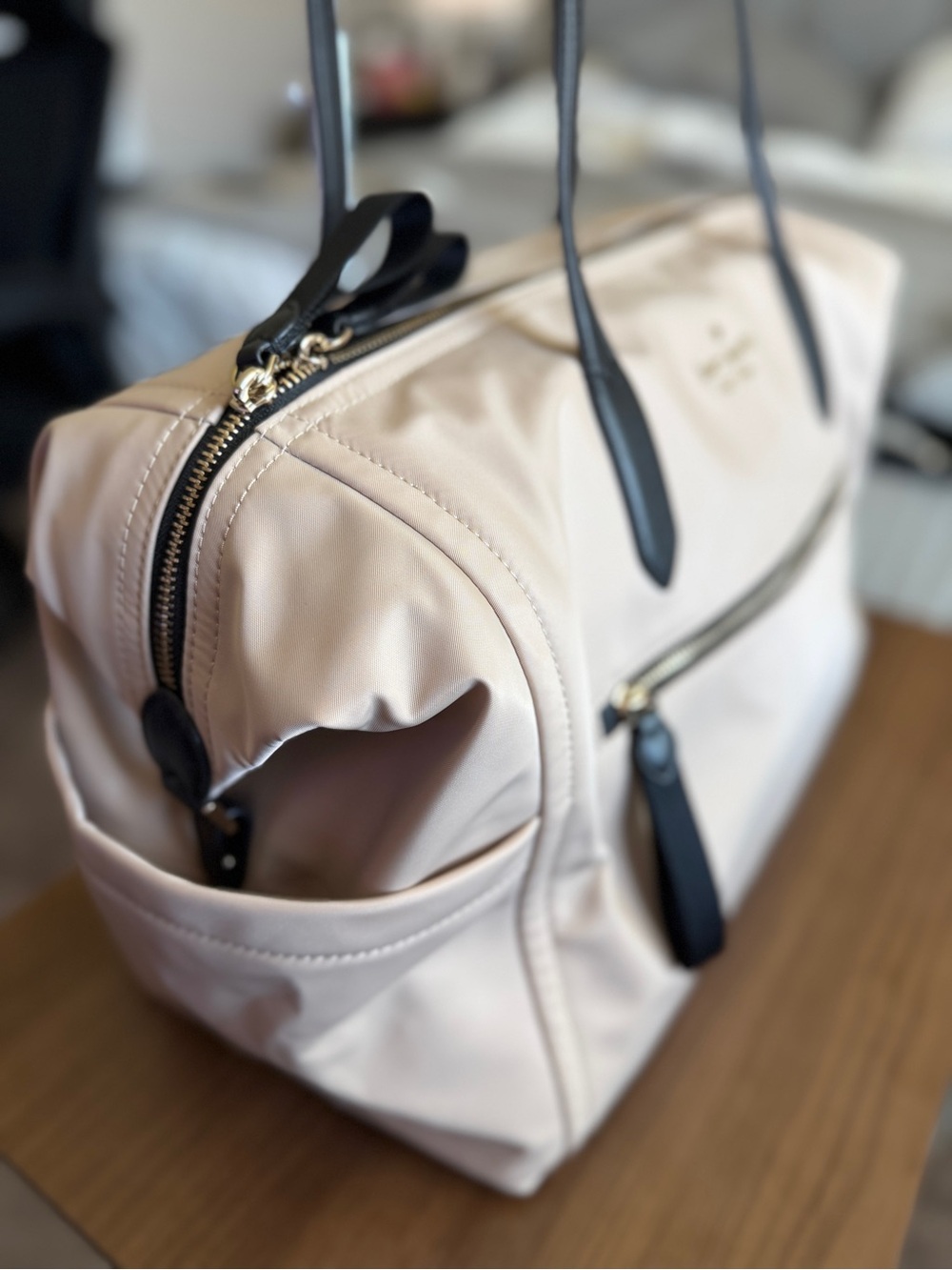 NWT AUTH Kate Spade Chelsea Large Nylon Weekender Travel Bag *FREE SHIPPING - Picture 2 of 4